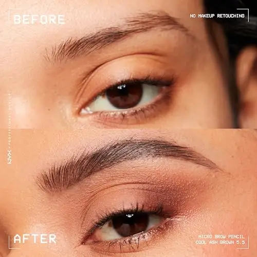 NYX Professional Makeup Matita per Sopracciglia a doppia terminazione, Tonalità: Cool Ash Brown miniatura 3