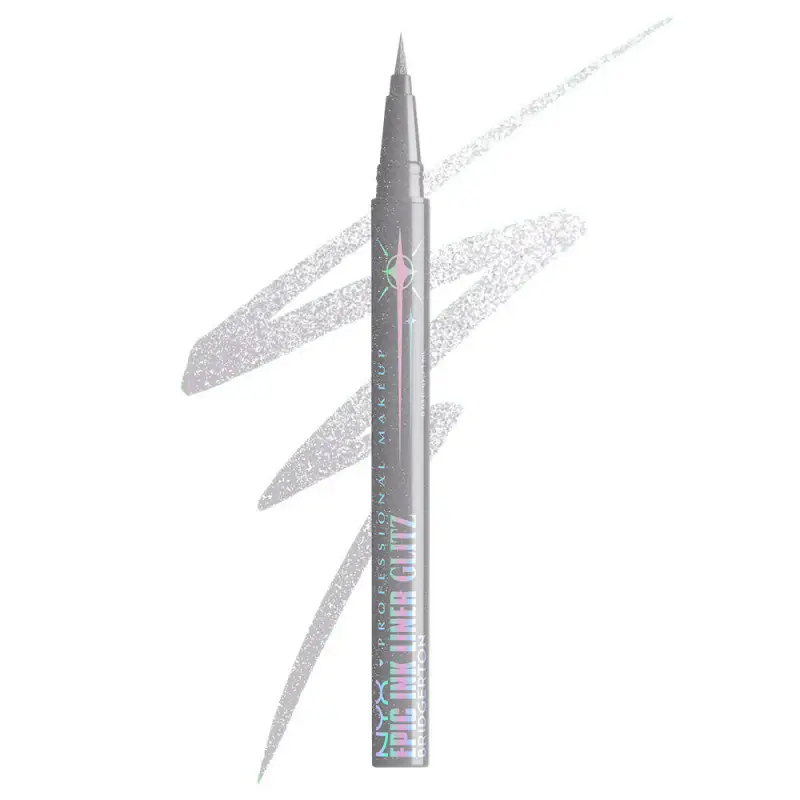 Occhi Bridgerton Royal Epic Ink Liner Glitz 01 Glitzed In Silver - Eyeliner