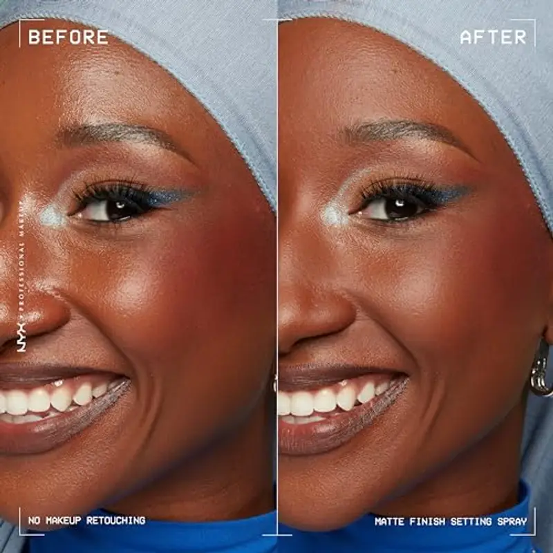 NYX Professional Makeup Setting Spray, Formula fissante leggera a lunga tenuta, Finish matte, Confezione da 2, 60 ml miniatura 2