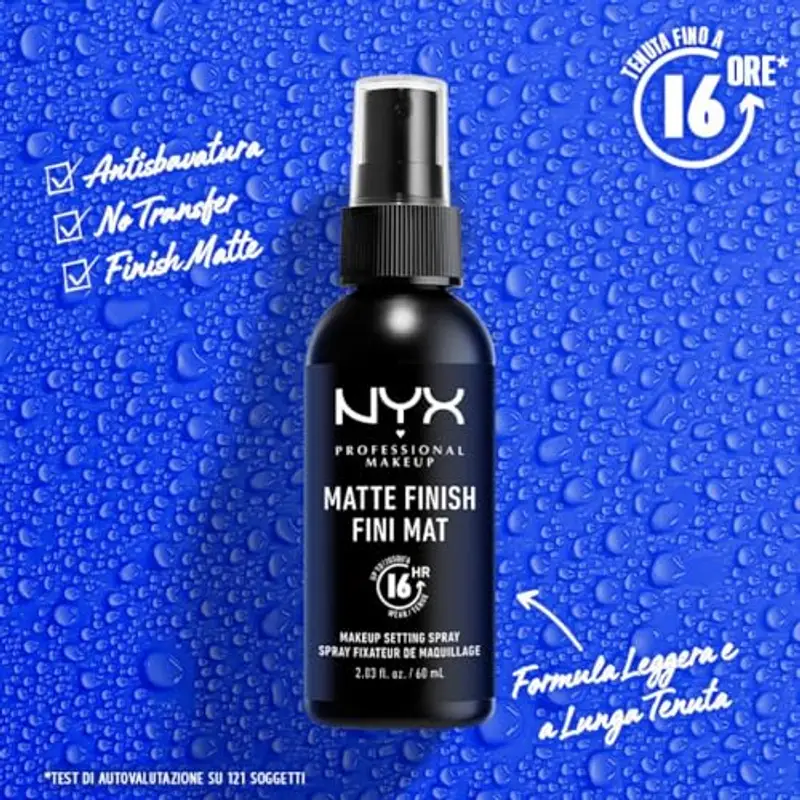 NYX Professional Makeup Setting Spray, Formula fissante leggera a lunga tenuta, Finish matte, Confezione da 2, 60 ml miniatura 3