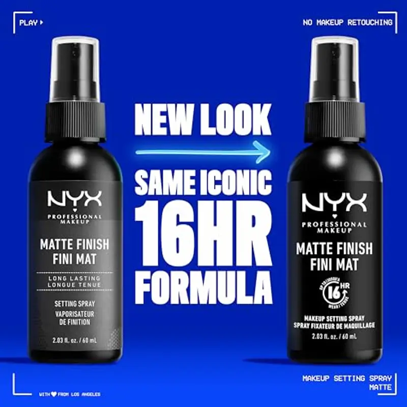 NYX Professional Makeup Setting Spray, Spray fissante a lunga tenuta, Formula vegana, Finish matte, Maxi formato, 180 ml miniatura 2
