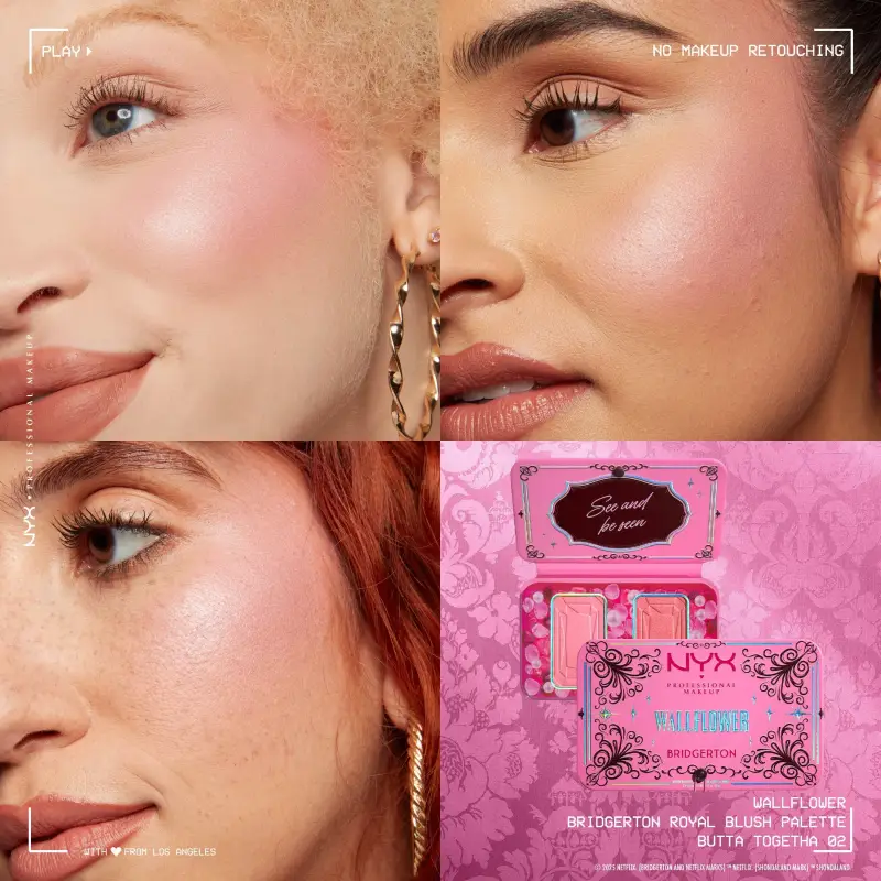 Viso Bridgerton Royal Blush Duo 01 Wallflower - Palette viso miniatura 4