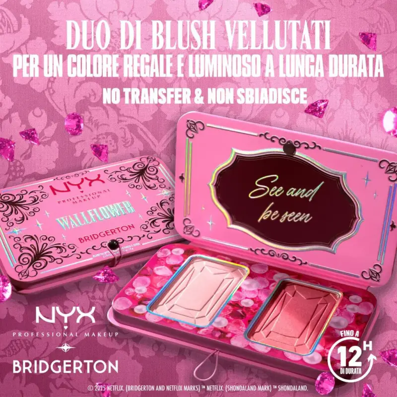 Viso Bridgerton Royal Blush Duo 02 Lady in Silver - Palette viso miniatura 2