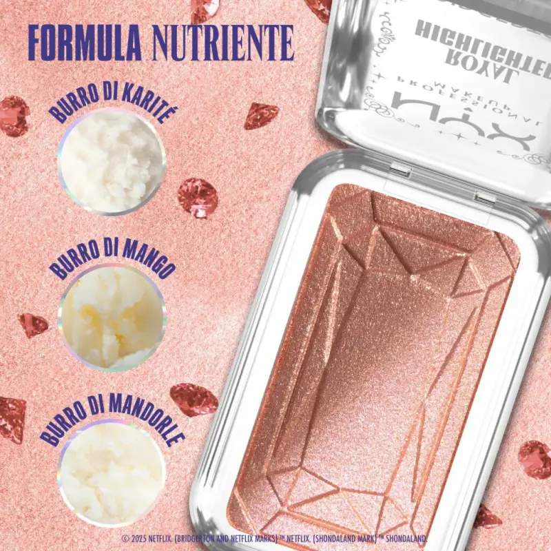 Viso Bridgerton Royal Highlighter 01 Iridescent Peach - Illuminante viso miniatura 2