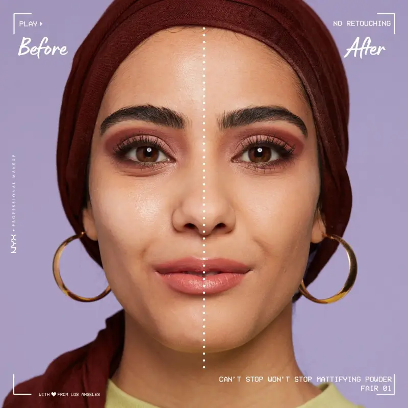 Viso Can't Stop Won't Stop Mattifying Powder 01 Fair - Cipria miniatura 5