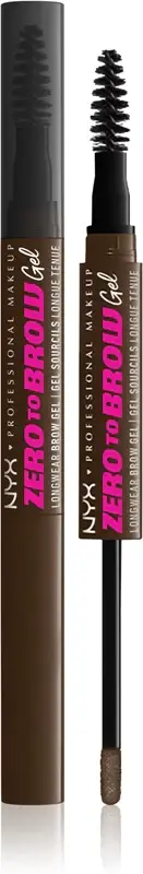 Professional Makeup Zero To Brow Gel per le sopracciglia con applicatore colore 07 Espresso 2 ml