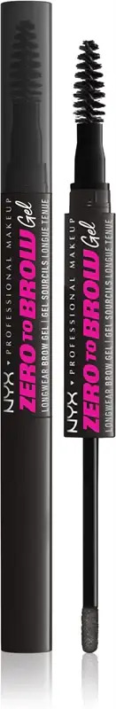 Professional Makeup Zero To Brow Gel per le sopracciglia con applicatore colore 08 Black 2 ml