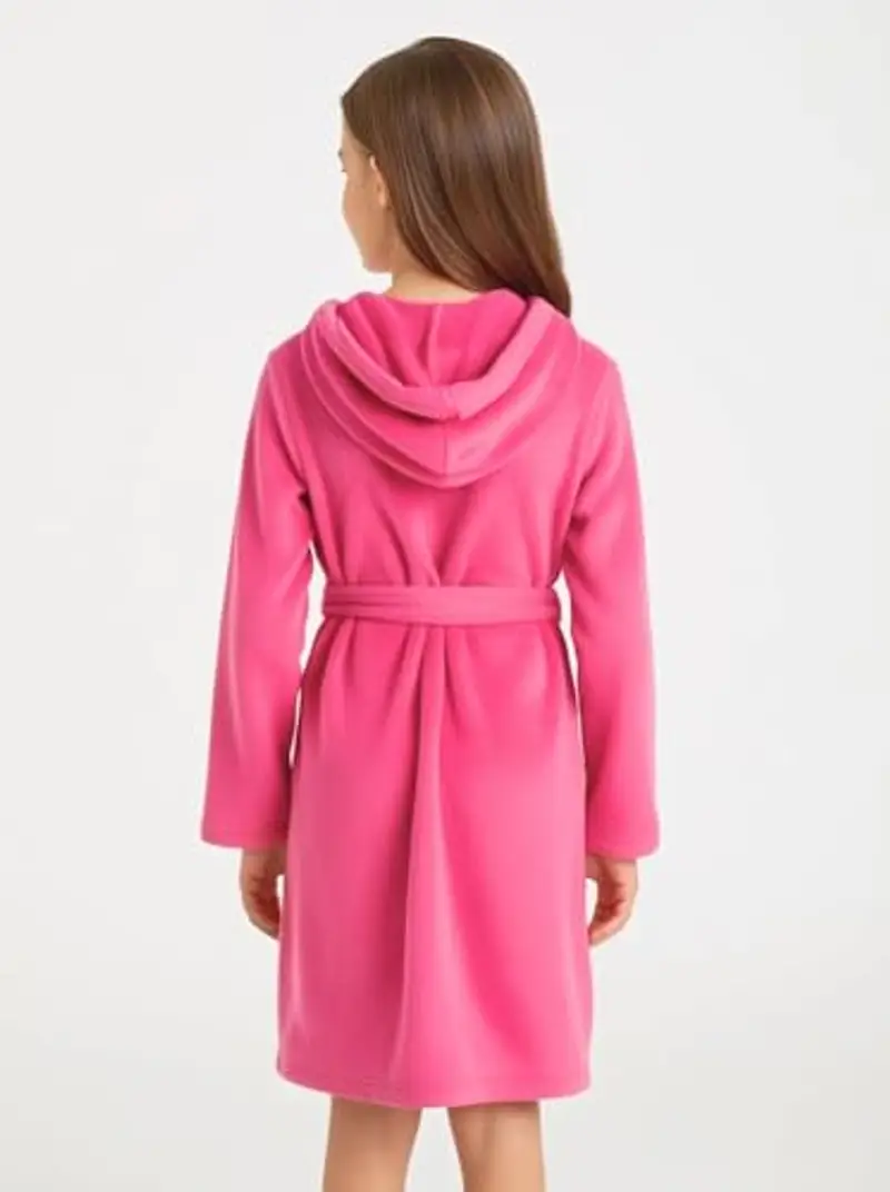 o-day Accappatoio Bambino Microfibra Leggero e Pratico con Cappuccio Tasche e Cintura 4 miniatura 2