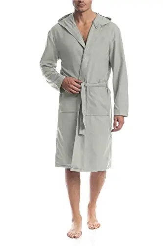 o-day Accappatoio Microfibra Uomo Donna Salvaspazio Unisex per Adulti con Cappuccio e Tasche Ideale per Viaggio Piscina