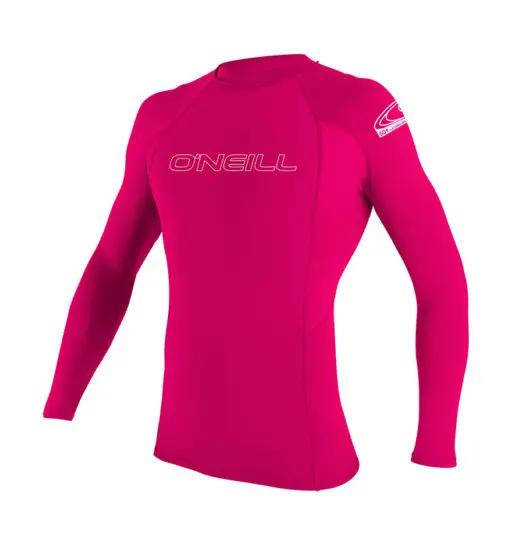 Basic Skins L/S Rash Guard - maglia a compressione - bambina Pink