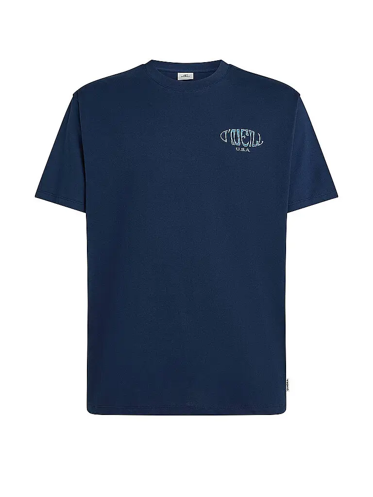 Beachshirt da uomo con logo a riquadro blu | S