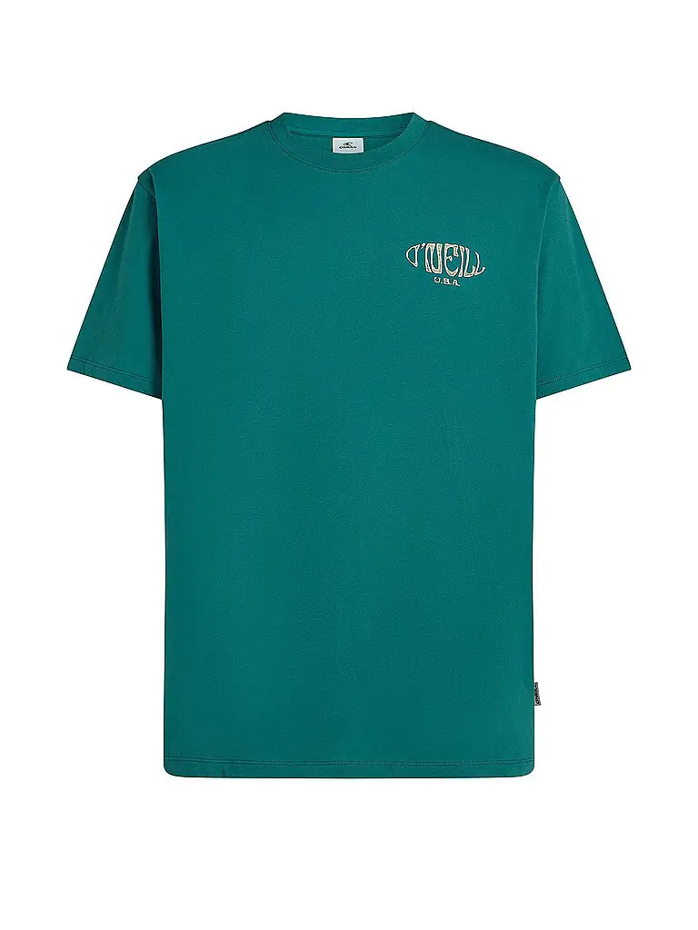 Beachshirt da uomo con logo a riquadro verde scuro | S