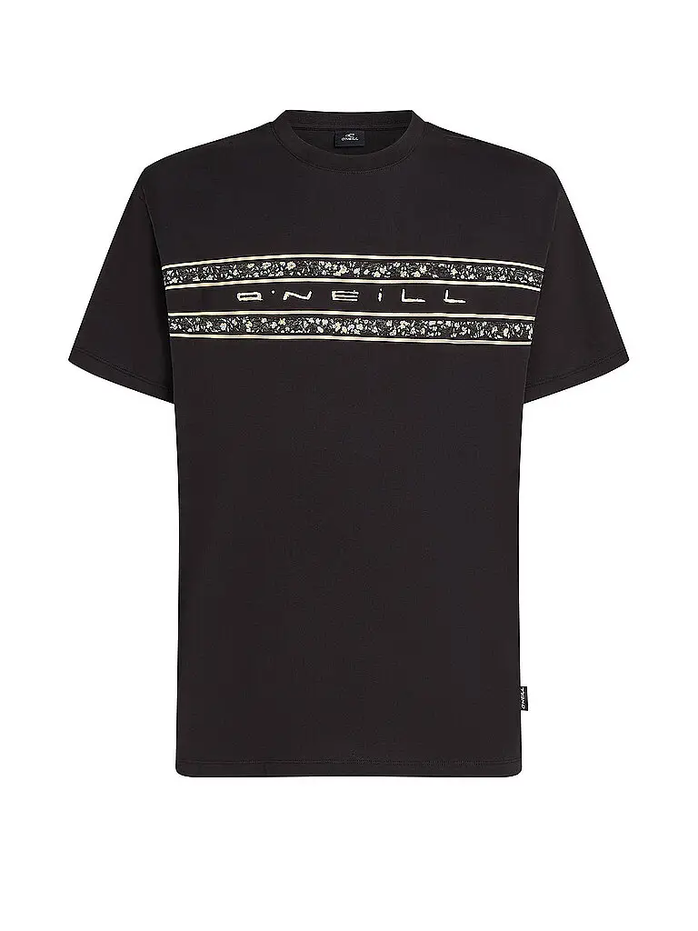 Beachshirt da uomo Flower Stripe nero | S