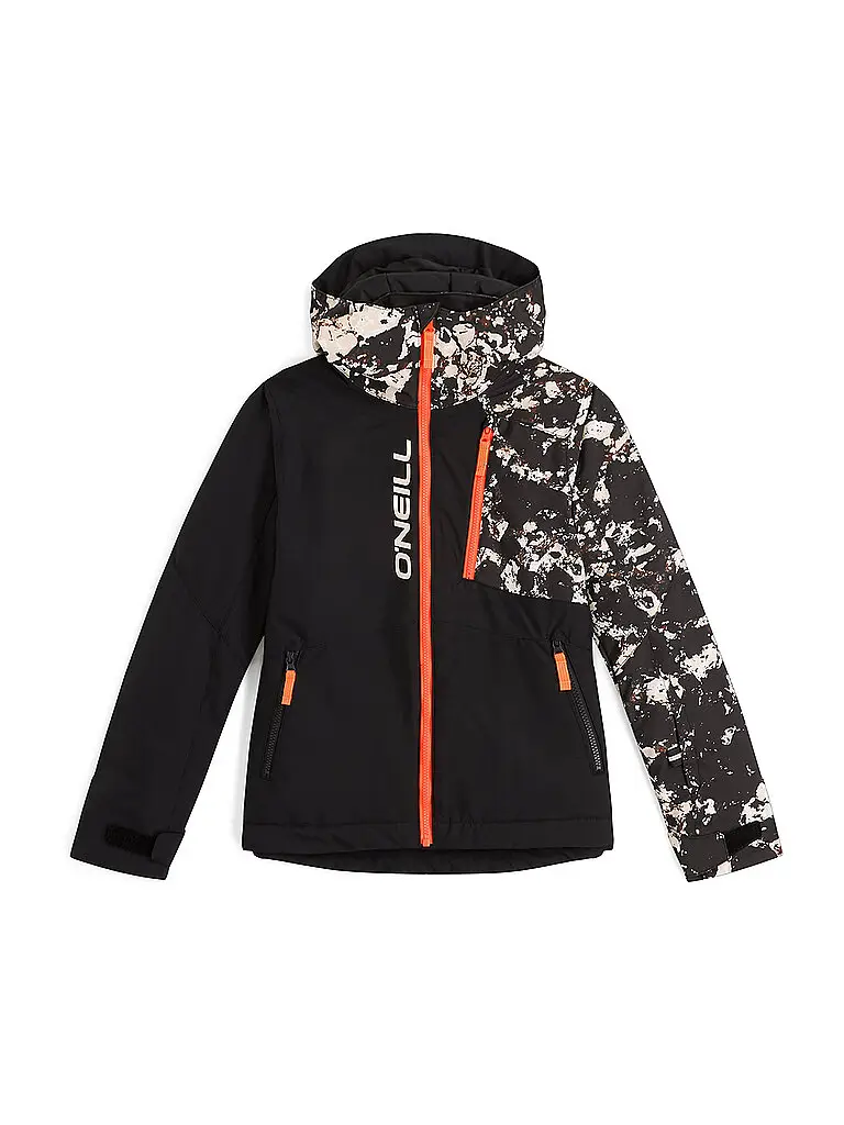 Giacca da snowboard da ragazzo FWC Cruz Block Hoodie nero | 140
