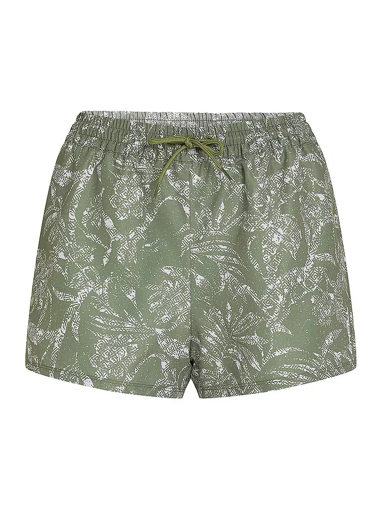 Pantaloncini da bagno da donna Essentials 12 Print verde chiaro | XS
