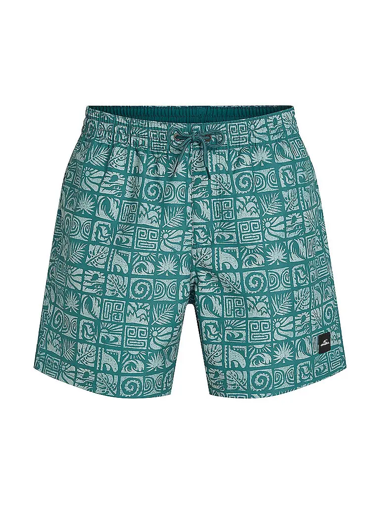 Pantaloncini da spiaggia da uomo con stampa blu | S