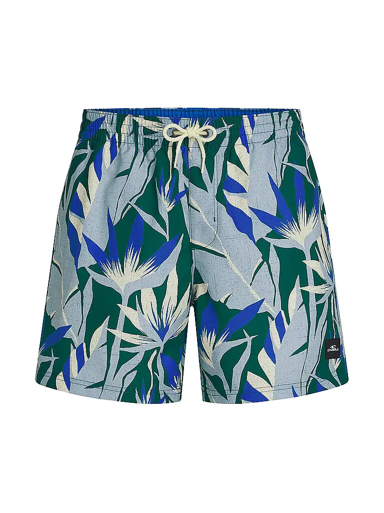 Pantaloncini da spiaggia da uomo con stampa blu | S