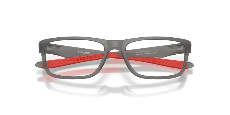 Bambino Oakley OY8033 KIN LINK 803303 Montature da vista O_Matter Grigio Squadrata Normale miniatura 2