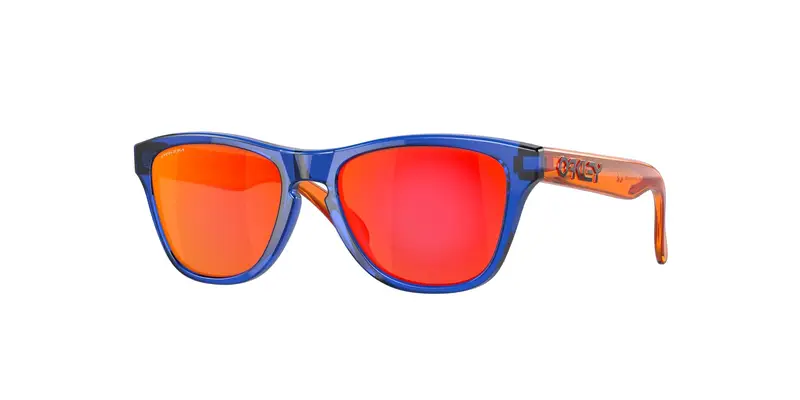Oakley Bambino OJ9009 FROGSKINS XXS 900906 Occhiali da sole O_Matter Blu Rosso Squadrata Normale Prizm