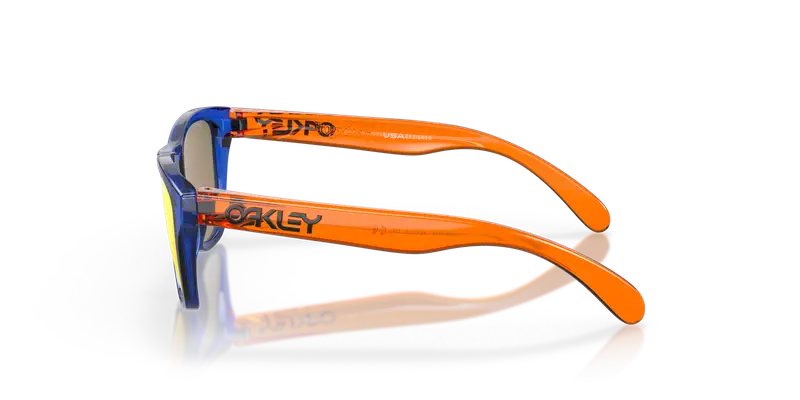 Oakley Bambino OJ9009 FROGSKINS XXS 900906 Occhiali da sole O_Matter Blu Rosso Squadrata Normale Prizm miniatura 3