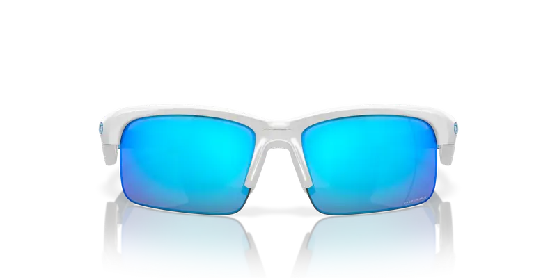 Oakley Bambino OJ9013 CAPACITOR 901302 Occhiali da sole O_Matter Bianco Blu Squadrata Normale Prizm miniatura 2