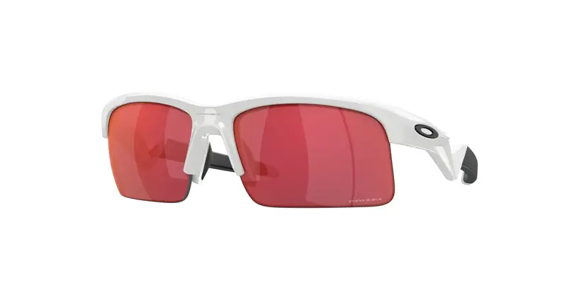 Oakley Bambino OJ9013 CAPACITOR 901303 Occhiali da sole O_Matter Bianco Viola Squadrata Normale Prizm