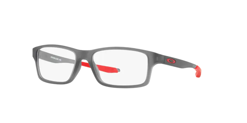 Oakley Bambino OY8002 CROSSLINK XS 800203 Montature da vista O_Matter Grigio Trasparente Squadrata Normale
