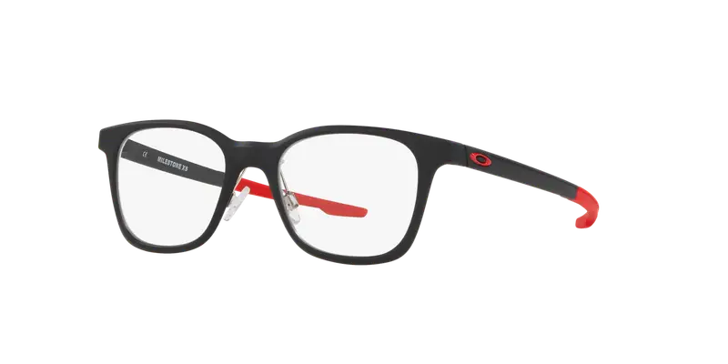 Oakley Bambino OY8004 MILESTONE XS 800404 Montature da vista O_Matter Nero Trasparente Rotonda Normale