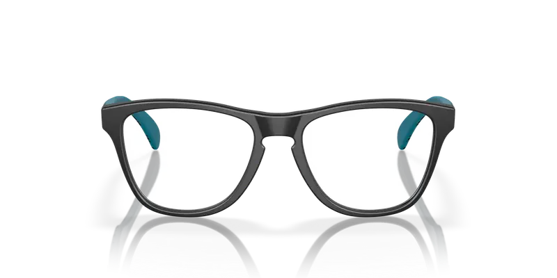 Oakley Bambino OY8009 FROGSKINS XS RX 800909 Montature da vista O_Matter Nero Trasparente Rotonda Normale miniatura 2