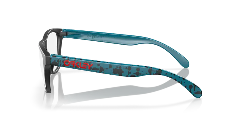 Oakley Bambino OY8009 FROGSKINS XS RX 800909 Montature da vista O_Matter Nero Trasparente Rotonda Normale miniatura 3