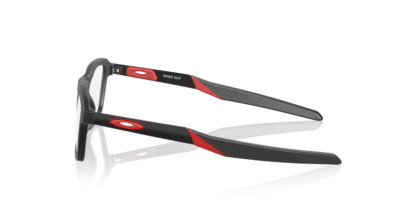 Oakley Bambino OY8023 QUAD OUT 802301 Montature da vista O_Matter Nero Trasparente Squadrata Normale miniatura 3