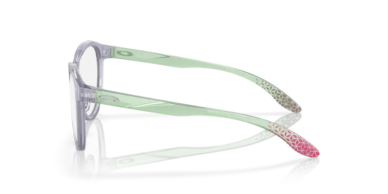 Oakley Bambino OY8027D AGLOW 802704 Montature da vista O_Matter Viola Trasparente Rotonda Normale miniatura 3