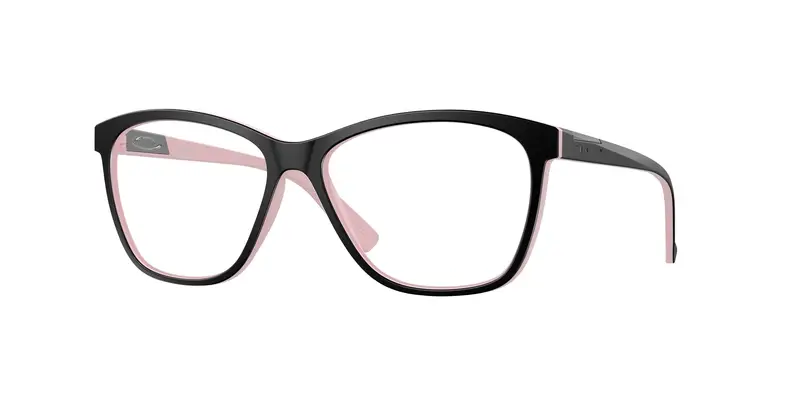 Oakley Donna OX8155 ALIAS 815503 Montature da vista O_Matter Nero Trasparente Rotonda Normale
