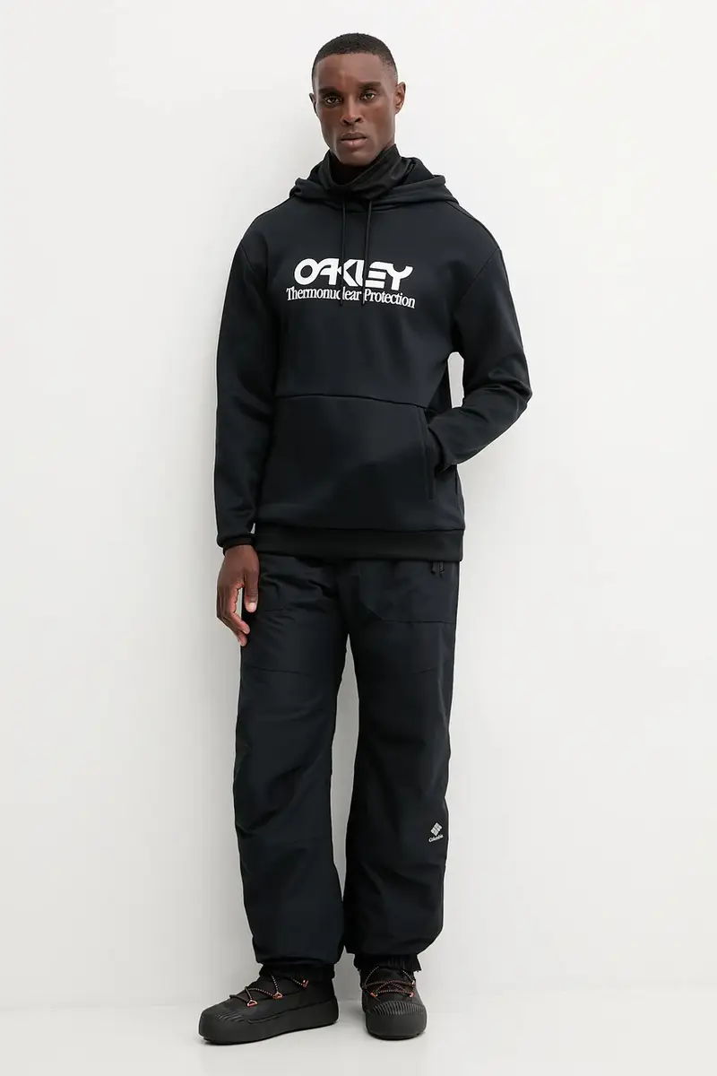 felpa da sport RIDER uomo colore nero con cappuccio FOA402381 miniatura 2