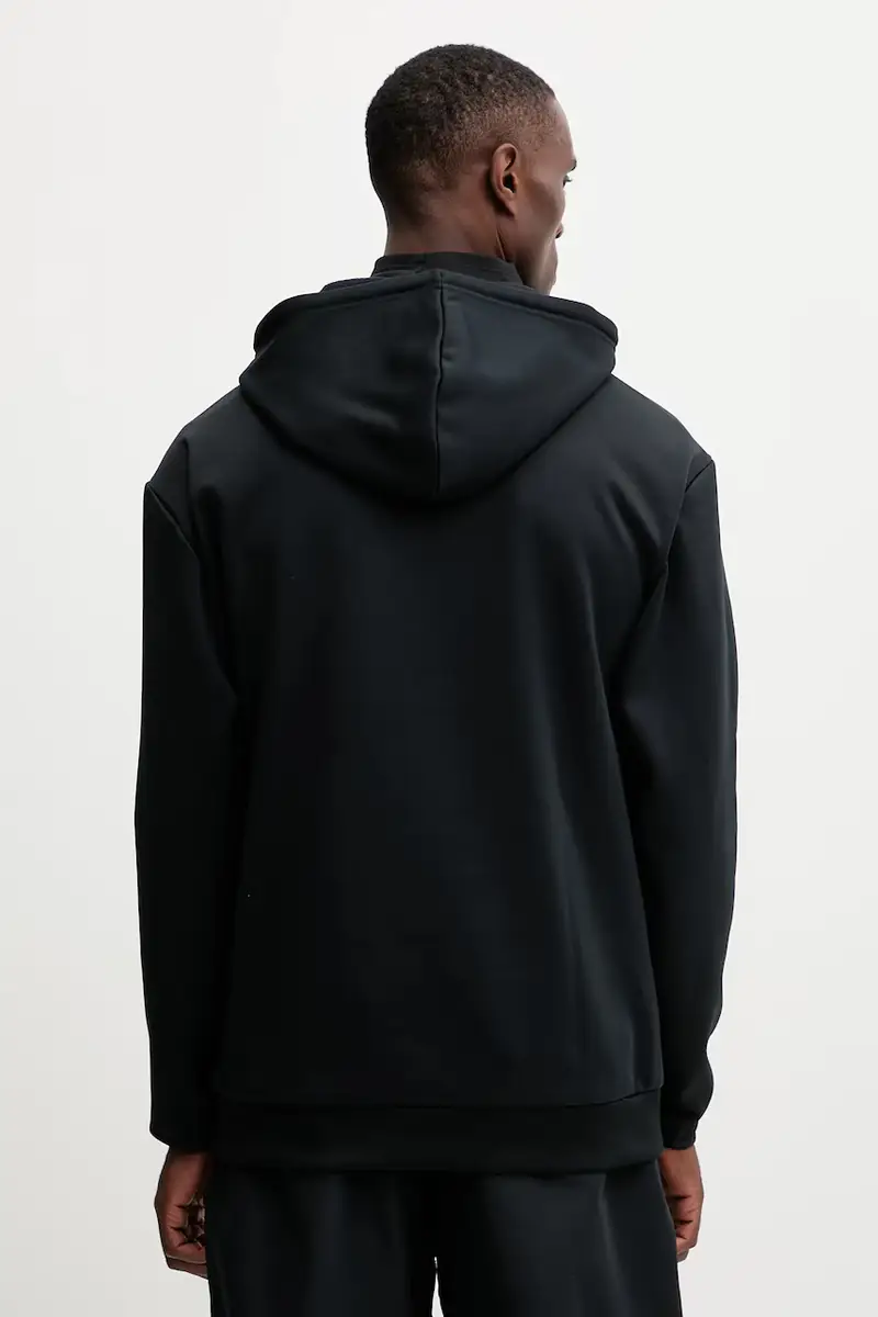 felpa da sport RIDER uomo colore nero con cappuccio FOA402381 miniatura 3