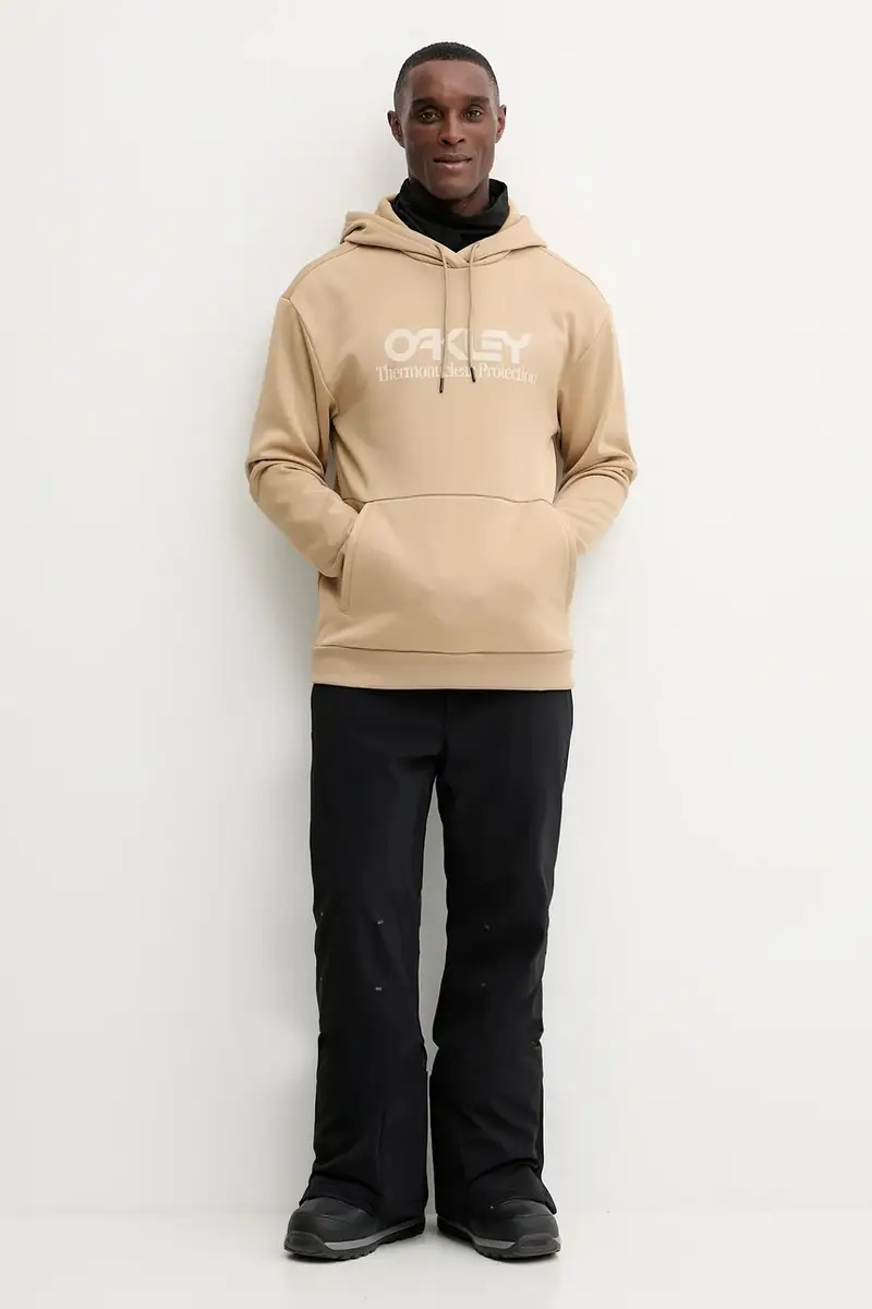 felpa da sport RIDER uomo colore verde con cappuccio FOA402381 miniatura 2