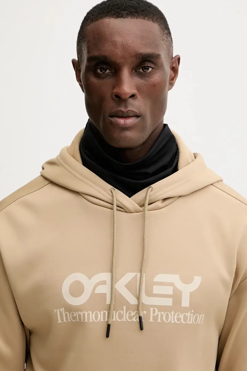 felpa da sport RIDER uomo colore verde con cappuccio FOA402381 miniatura 4