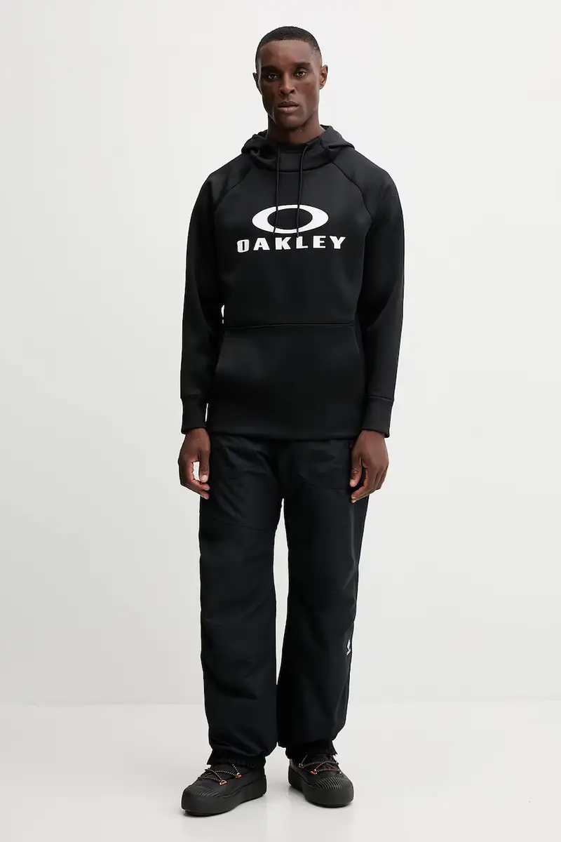 felpa da sport SIERRA uomo colore nero con cappuccio FOA402382 miniatura 2