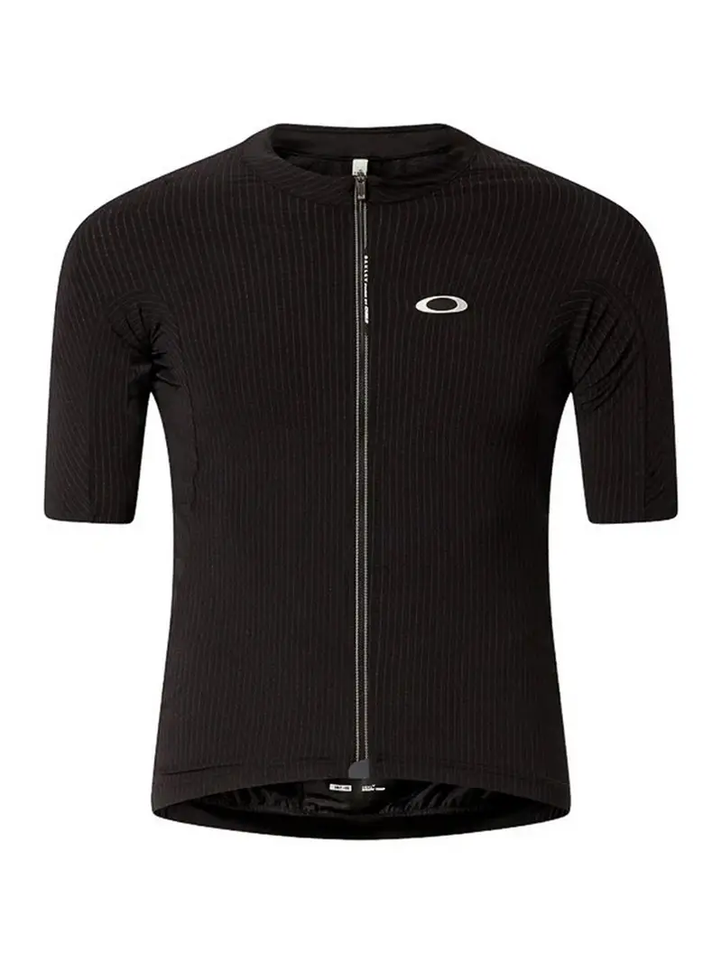 Maglia maniche corte gessata X Q365 Nero
