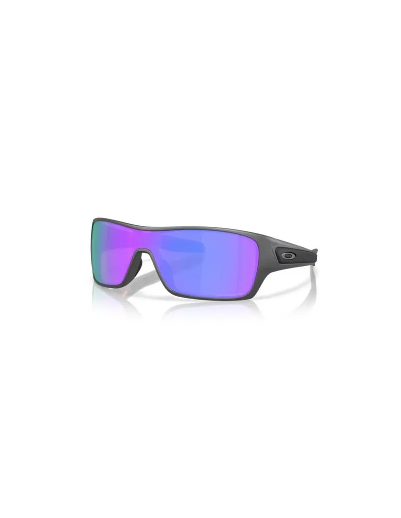 Occhiali da sole OAKLEY TURBINE ROTOR 9307-31 Matte Steel Prizm Violet Polarized 32