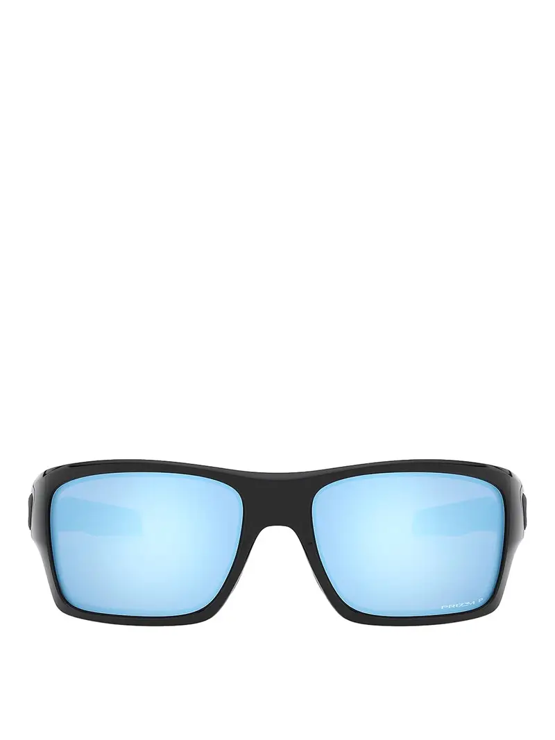 Occhiali da sole quadrati a turbina neri Nero