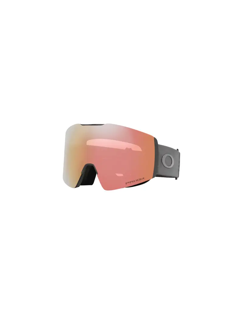 SALDI Maschera da sci OAKLEY Fall Line L 7099-62 Matte Forged Iron Prizm Rose Gold Iridium