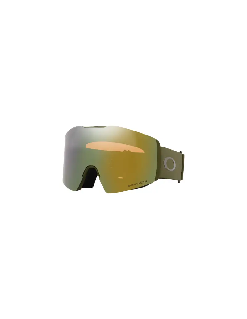 SALDI Maschera da sci OAKLEY Fall Line L 7099-64 Matte Dark Brush Prizm Sage Gold Iridium