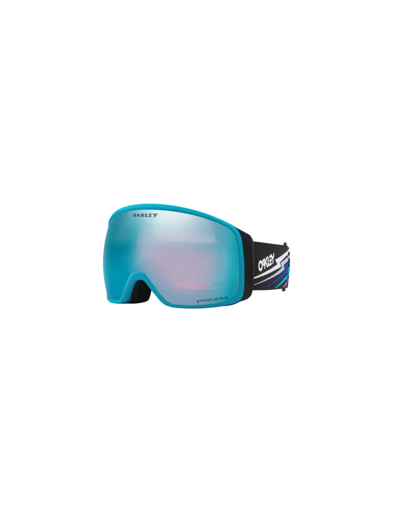 SALDI Maschera da sci OAKLEY Flight Tracker L 7104-78 Black Bolt Prizm Snow Sapphire Iridium