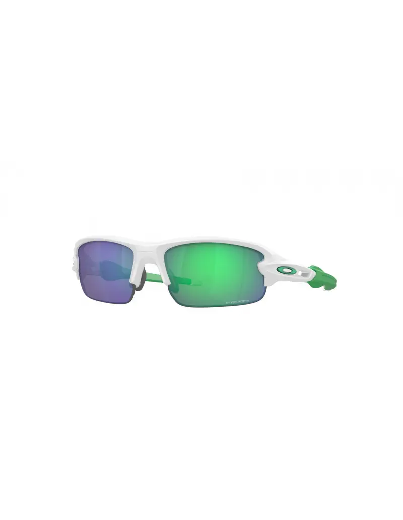 SALDI Occhiali da sole OAKLEY Flak XXS OJ9008-08 Matte White Prizm Jade