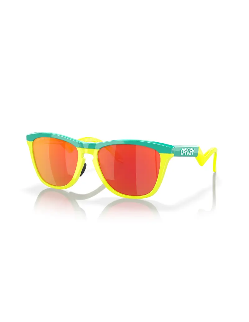 SALDI Occhiali da sole OAKLEY FROGSKINS Hybrid 9289-02 Celeste/Tennis Ball Yellow Prizm Ruby 55
