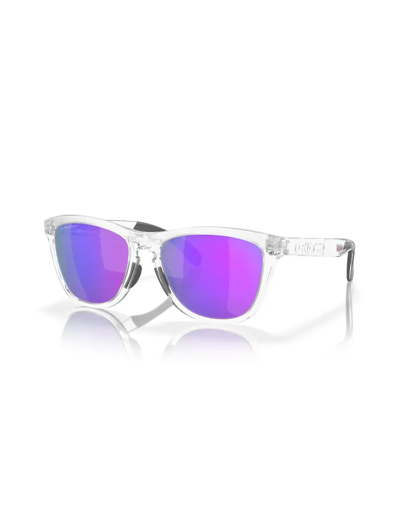 SALDI Occhiali da sole OAKLEY FROGSKINS RANGE 9284-12 Matte Clear Prizm Violet 55