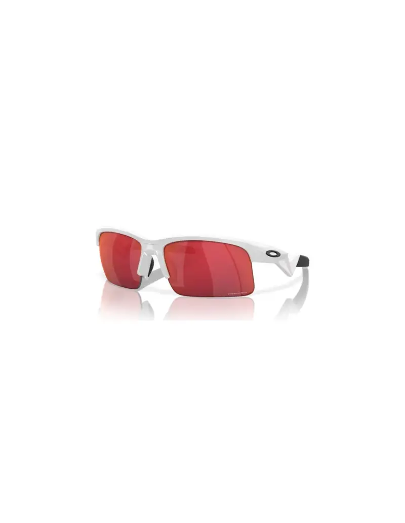 SALDI Occhiali da sole OAKLEY Junior CAPACITOR J9013-03 Polished White Prizm Field 62