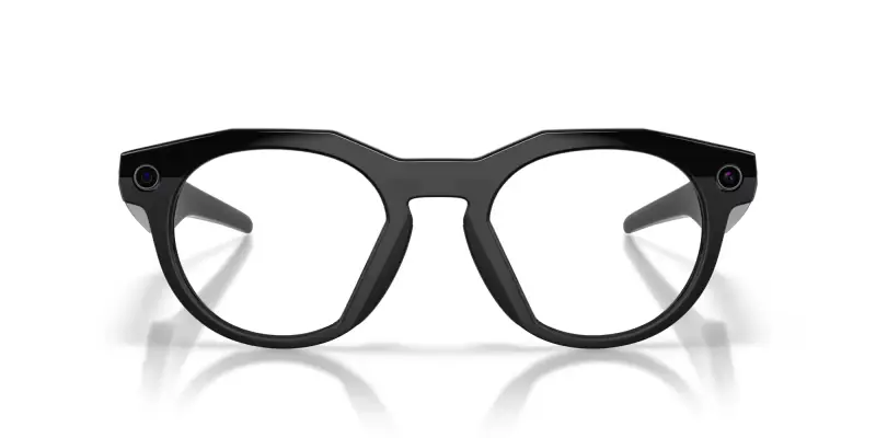 Unisex Meta OW8002 Hstn 800202 Occhiali da sole O_Matter Nero Trasparente Rotonda Transitions Fotocromatico miniatura 2