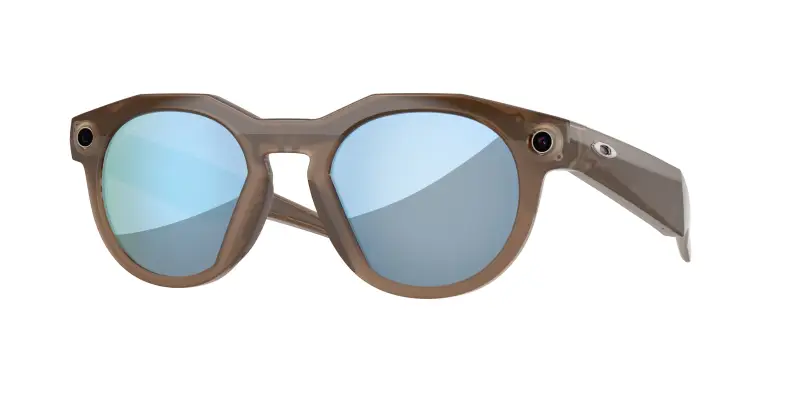 Unisex Meta OW8002 Hstn 800206 Occhiali da sole O_Matter Marrone Viola Rotonda Specchiate Prizm